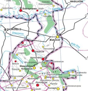 Mapa Podlasia w XVI w. Kolorowa, nowa edycja