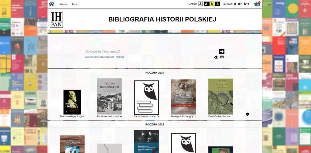 Zrzut strony www Bibliografii