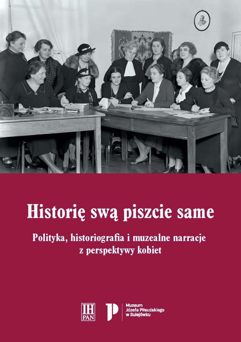 Okładka książki; kilka kobiet siedzących przy dwóch stołach